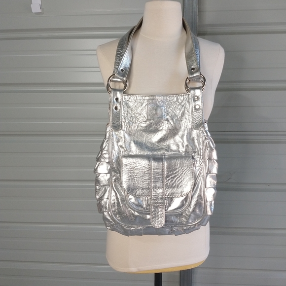 🍭MD Collections Silver Handmade Bag - Picture 1 of 4